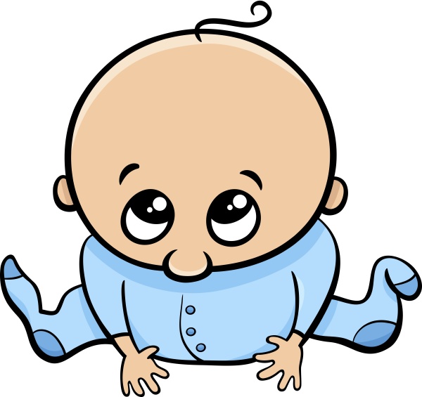 cute baby boy cartoon - Stockphoto #15588850 | Agencja PantherMedia